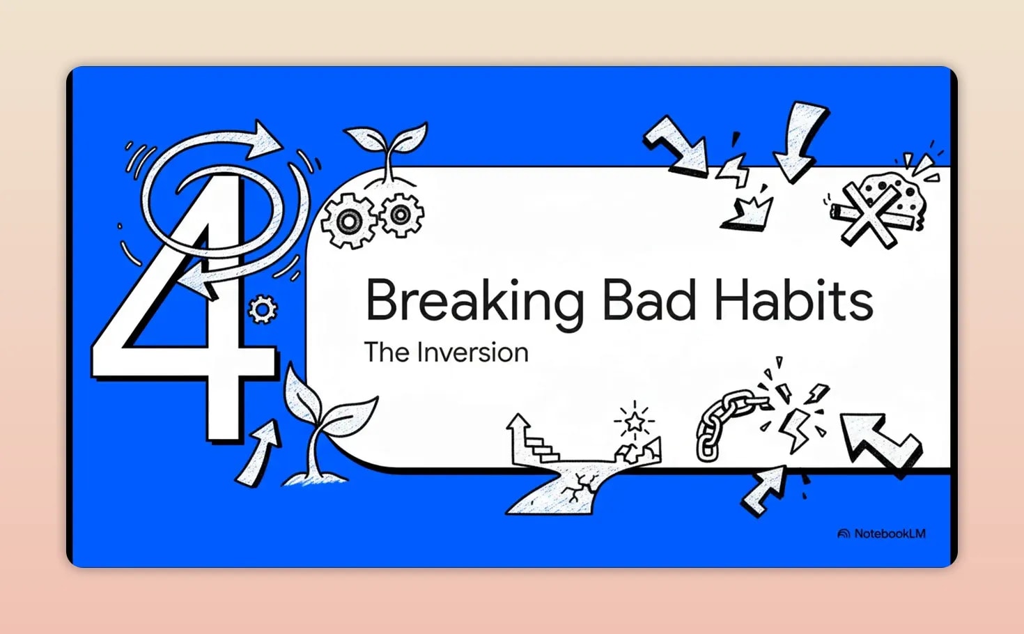 Atomic Habits Explained: The Simple Growth System Behind Lasting Change Comparison slide showing how to build a good habit and how to break a bad habit