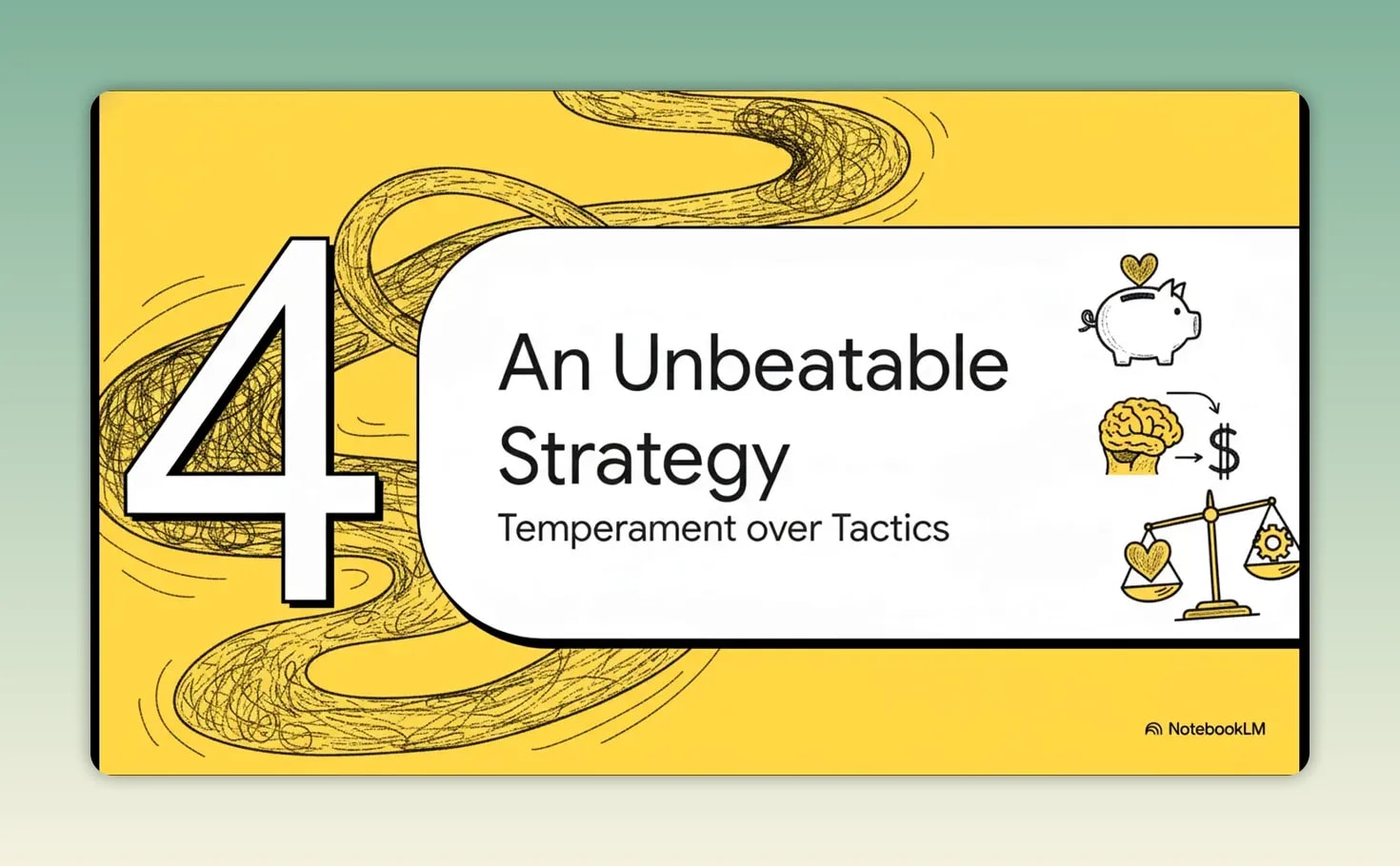 Large illustrated text reading 90 percent surrounded by finance and growth symbols